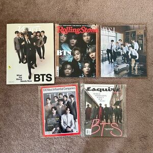 BTS Variety, Time, Esquire, WSJ, and Rolling Stone Magazines